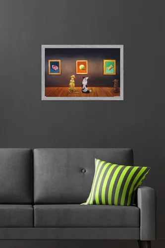 Vista 54 de Trends International Lucia Heffernan Art - Póster de pared de museo del perro, 22.375 x 34 pulgadas, versión enmarcada en negro Versión con marco