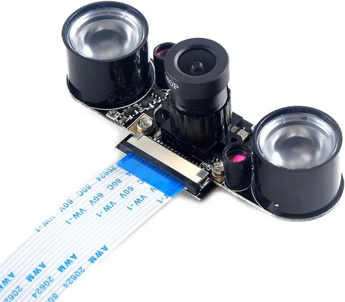 Vista 2 de HiLetgo Cámara Raspberry Pi 5MP OV5647 Cámara web de enfoque ajustable Módulo de cámara de visión nocturna Video 1080p para Raspberry-pi 2