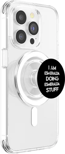 Vista 3 de I Am Esmeralda Doing Esmeralda Stuff PopSockets MagSafe PopGrip for iPhone