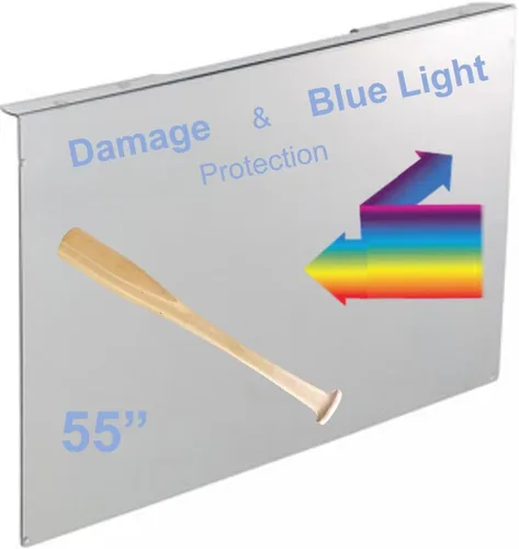 Vista 5 de VizoBlueX Protector de pantalla de TV de 77 pulgadas contra luz azul y daños. Escudo de protección y filtro anti-luz azul que bloquea UV para LCD