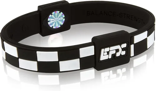 Vista 34 de EFX Pulsera de equilibrio de rendimiento, pulsera de silicona para atletas Negro/Azul