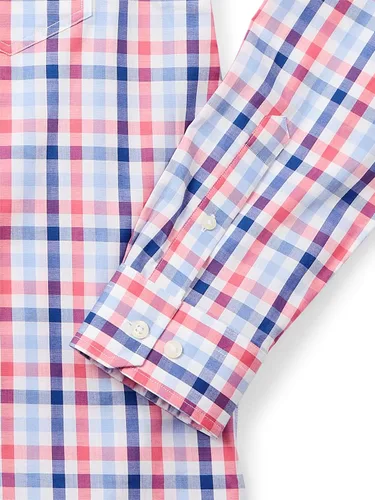 Vista 5 de Nautica Camisa de manga larga con botones frontales resistentes a las arrugas para hombre