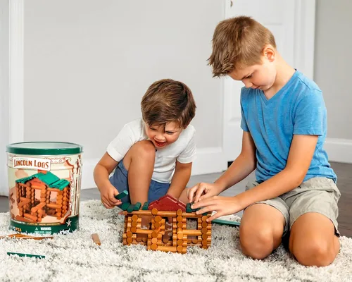 Vista 5 de Lincoln Logs Lata del 100 aniversario