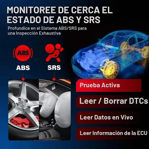 Vista 4 de Launch CR629 OBD2 escáner lector de código 2026 nueva herramienta de Negro