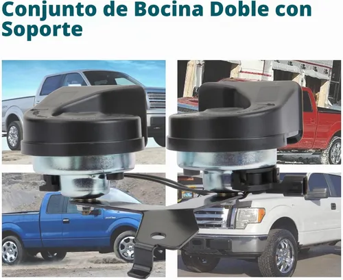 Vista 7 de MITZONE Conjunto de bocina con soporte compatible con Ford F-150 2009-2014 Reemplazar 9L3Z-13832-A