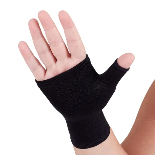 Vista 5 de mediven Harmony Seamless Lymphedema 20-30 mmHg Guantelete de compresión para hombres y mujeres VI Negro