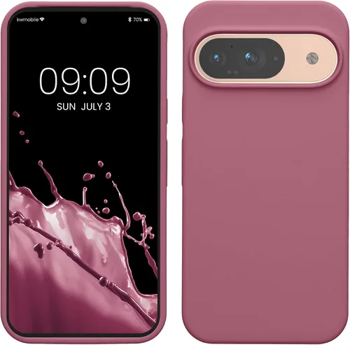 Vista 178 de kwmobile Funda Compatible con Google Pixel 6 Pro - Funda de Teléfono de Silicona TPU con Acabado Suave - Azul Caribe
