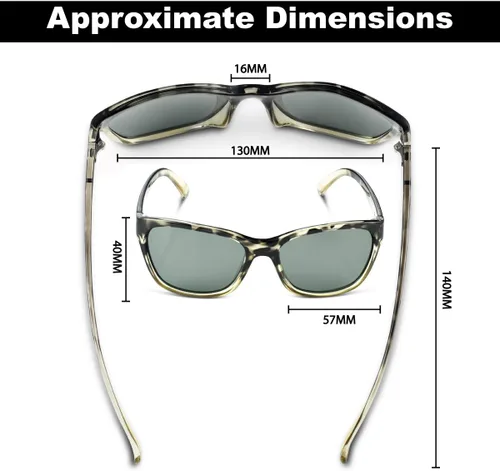 Vista 2 de Flying Fisherman Gafas de sol polarizadas onduladas marco negro fundido
