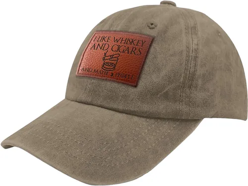 Vista 172 de Philysonic Funny Hat I Like Whisky and Cigars and Maybe 3 People Sombreros para Hombres Gorras de Béisbol Gorras Ajustables