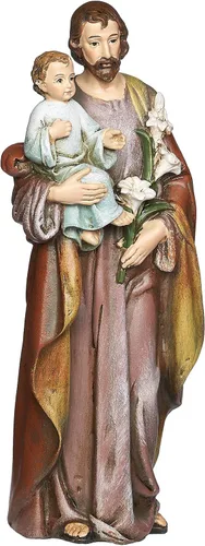 Vista 4 de Joseph's Studio por Roman St. Joseph and Child Jesus Figure, estatua de mesa religiosa de 6.25 pulgadas, colección Renacentista, decoración