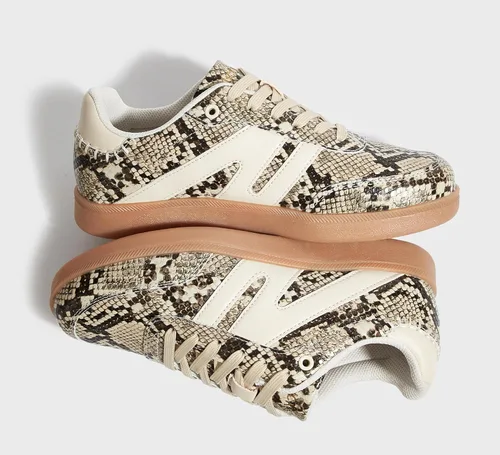 Vista 7 de LUCKY STEP Zapatillas de moda con suela de goma retro para mujer