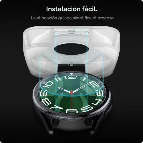 Vista 5 de Spigen GlasTR EZ FIT - Protector de pantalla para Galaxy Watch 6 Classic