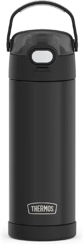 Vista 12 de THERMOS FUNTAINER Botella aislada al vacío de acero inoxidable de 16 onzas con tapa ancha de canalón, MINECRAFT