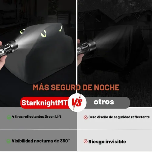 Vista 4 de StarknightMT Cubierta para UTV 420D RZR de alta resistencia de 2 a 3 plazas Verde fluorescente