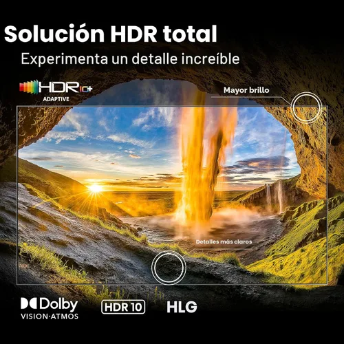 Vista 6 de Hisense 43" Serie E6 Cinema Hi-QLED 4K UHD Smart Fire TV (43E6QF, modelo 2025) - Sensor de luz AI, Dolby Vision · Atmos, control remoto por voz