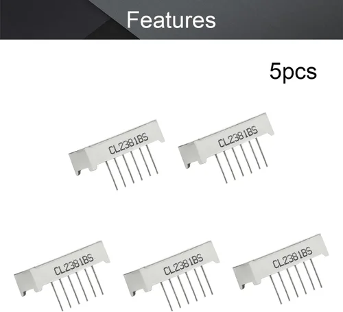 Vista 4 de Othmro 5pcs ánodo común pantalla LED tubo digital 3 bits 7 segmento negro 11pin con una buena salida de luz uniforme