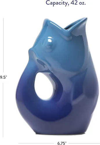 Vista 3 de Gurgle Pot Azul degradado oscuro degradado