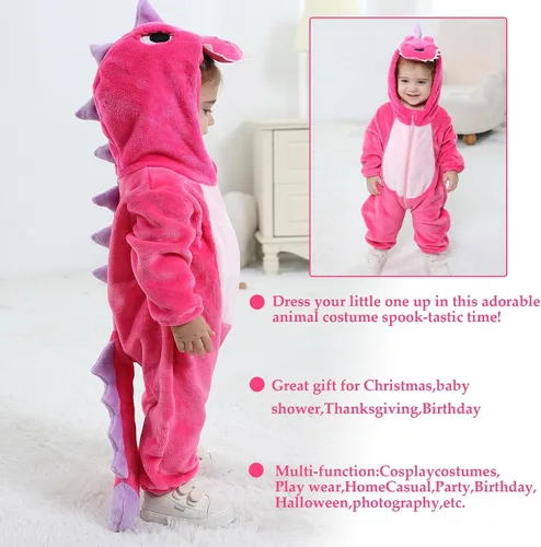 Vista 7 de TONWHAR Baby Boy's Girl's Animal Bodysuit Infant And Toddler's Romper Jumpsuit Halloween Costume Partywear