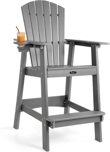 Vista 15 de FUNBERRY Tall Adirondack Chair Set of 2 with Tables, High Top Balcony Chair