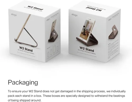 Vista 6 de elago® Soporte de madera de nogal auténtico, madera de nogal de alta calidad, gestión de cables, ángulo óptimo, para todos los iPhones, iPad Mini