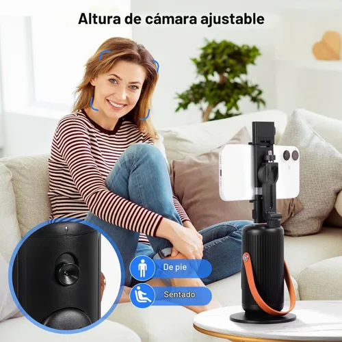 Vista 4 de Trípode automático de seguimiento facial de 360°, soporte