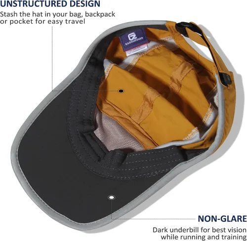 Vista 4 de GADIEMKENSD Sombrero reflectante plegable para exteriores, diseño sin estructura, protección solar UPF 50+, sombreros deportivos para mujeres