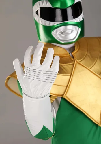 Vista 7 de Disfraz de Power Ranger verde para adultos, traje clásico de Tommy Oliver