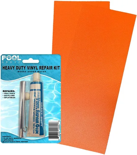 Vista 12 de Kit de parches de reparación de vinilo resistente para camas inflables de aire de kayak, balsa y botes