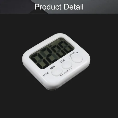 Vista 3 de Othmro Temporizador de cocina digital LED para cocinar, alarma de dígitos grandes, soporte magnético, temporizadores de cocina para hornear