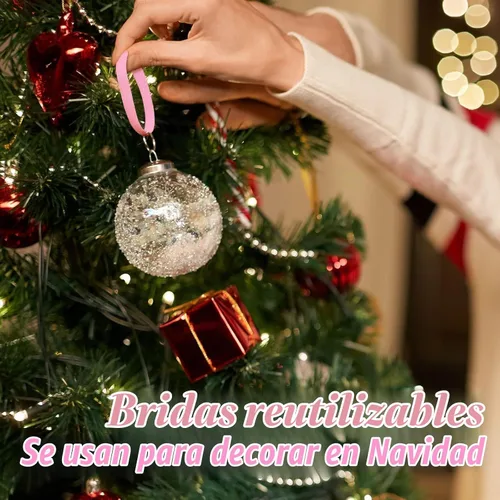 Vista 6 de YOVXLO 50 piezas bridas reutilizables de 6 pulgadas, lazos de sujeción ajustables, paño de microfibra para gestión de cables de conexión de Rosa