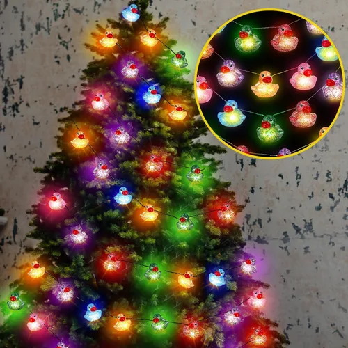 Vista 10 de Deekin 1 tira de luces de goma amarillas, funciona con pilas Amarillo