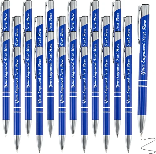 Vista 28 de Bolígrafos personalizados a granel con grabado sin nombre, bolígrafo de impresión personalizada, bolígrafo de metal pastel, regalo personalizado