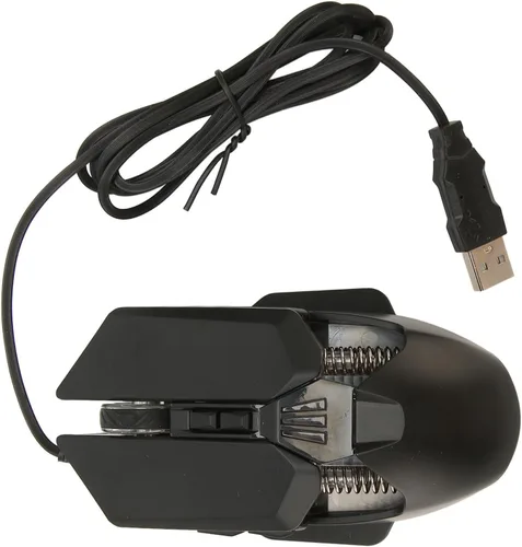 Vista 9 de Septpenta Ratón para juegos con cable, número de 7 botones, interfaz USB 1200, 2400, 4800, 7200, cuatro tipos de DPI, iluminación RGB, mouse