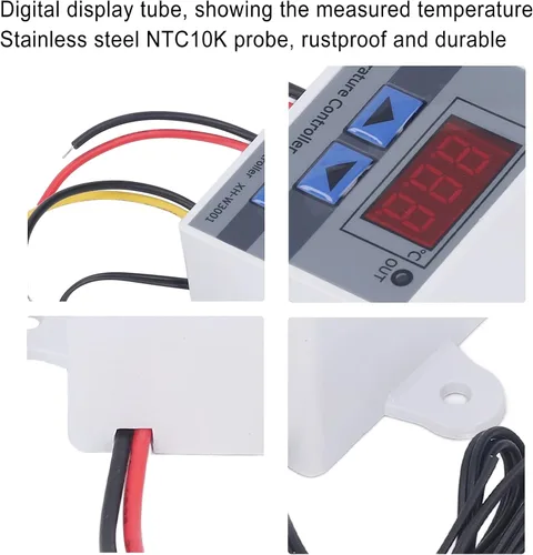 Vista 2 de 4 unids 12 V 120 W controlador de temperatura LED digital termostato interruptor módulo con calefacción y refrigeración