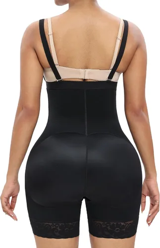 Vista 2 de YIANNA Fajas Colombianas - Fajas moldeadoras para mujer, con control de abdomen, alta compresión, moldeador de cuerpo con gancho en la entrepierna