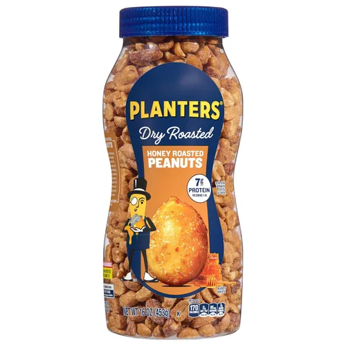 Vista 5 de PLANTERS Anacardos Sabor Dona de Sidra de Manzana 13oz + Cacahuetes Tostados con Miel, Cacahuetes Tostados Secos, Aperitivo de Fiesta, Proteína