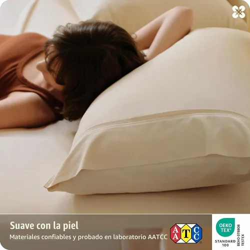 Vista 6 de Bedsure PureWoven Sábanas de enfriamiento de viscosa de bambú Queen, 4 piezas