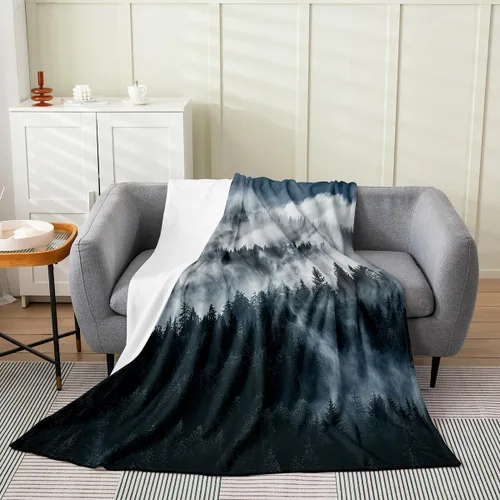 Vista 22 de Erosebridal Manta de hojas para niños, niñas y hombres, manta de forro polar colorida, manta de cama de hojas de mandala bohemio, 30 x 40 pulgadas