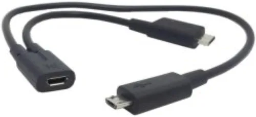 Vista 8 de chenyang Cable divisor micro USB 1 a 2 Y, cable de extensión de carga micro USB 1 a 2 soporta cargar dos dispositivos al mismo tiempo