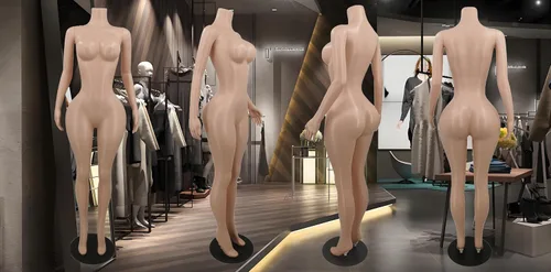 Vista 6 de Curvy BBL - Maniquí de cuerpo completo de tamaño grande con soporte ajustable de 65 pulgadas, base de metal, maniquí de vestido femenino realista