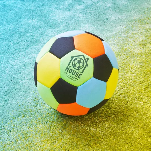 Vista 7 de in The House - Balón de fútbol acolchado tamaño 4 para niñas (mayores de 3 años), niños (mayores de 3 años) y adultos, lleva la práctica de fútbol a