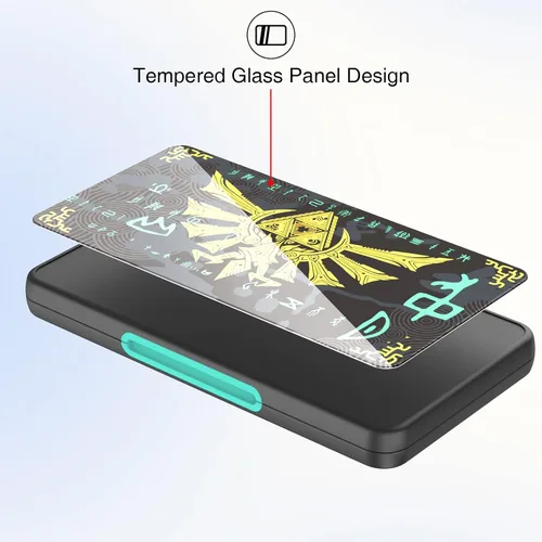 Vista 5 de THELIFELICIOUS Funda para tarjetas de juego Switch para Nintendo SwitchSwitch OLEDSwitch Lite, soporte para tarjetas de juegos con 24 ranuras