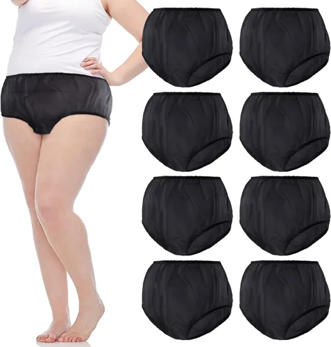 Vista 12 de 9 piezas de ropa interior impermeable para incontinencia, pantalones de plástico a prueba de fugas, protector de incontinencia, protector de pañal