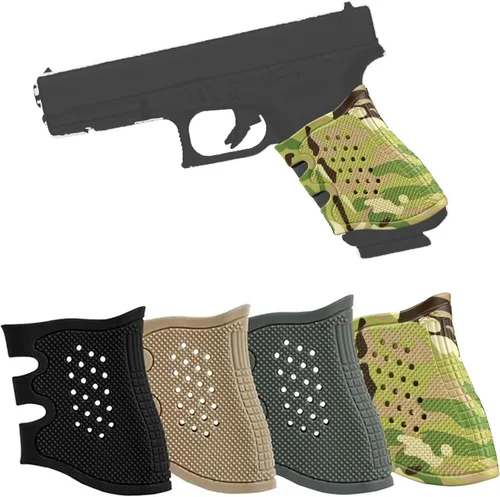Vista 13 de Funda de agarre táctico de goma antideslizante con ventilación para Glock