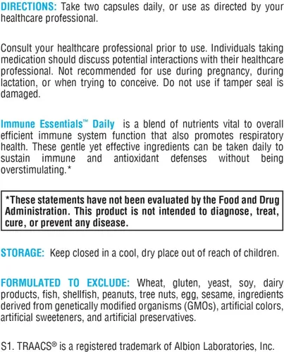 Vista 6 de XYMOGEN Immune Essentials Daily - Vitamina C, zinc y quercetina - Soporte inmunológico diario, antioxidante y respiratorio - Nutrición inmunológica