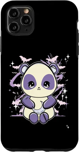Vista 11 de Funda gótica pastel pastel con panda para iPhone 15