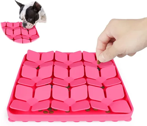Vista 8 de Alfombrilla Olfateadora para Perros, Alfombrilla Interactiva de Silicona para Perros que No Lastima la Nariz del Perro para Entrenamiento de Olfato
