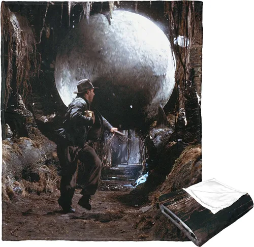 Vista 2 de Northwest Indiana Jones - Manta de seda táctil, 50 x 60 pulgadas, Look Out Cuidado