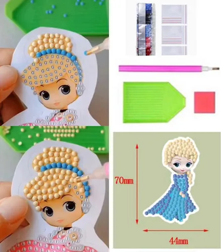Vista 4 de Kits de pintura de diamantes para niños, kits de arte de diamantes para niños y niñas, artes y manualidades para niñas de 4 a 8, 6 a 8, 8 a 12 años