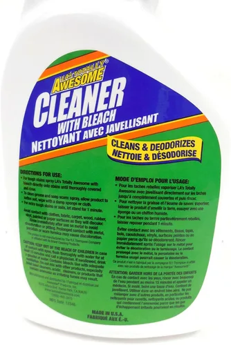 Vista 3 de Awesome Products 205 205 Limpiador con Bleach La's Totally Awesome 205 Limpiador multiusos, botella de spray de 32 onzas